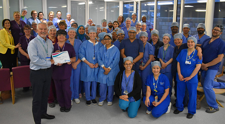 The Theatre team at Conquest Hospital